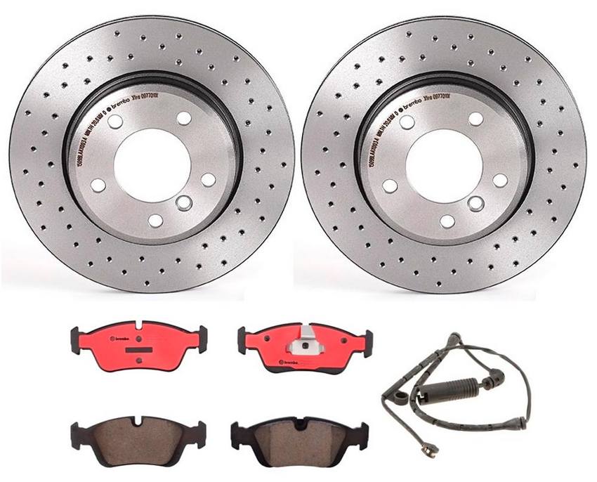 Brembo Brake Pads and Rotors Kit - Front (300mm) (Xtra) (Ceramic)